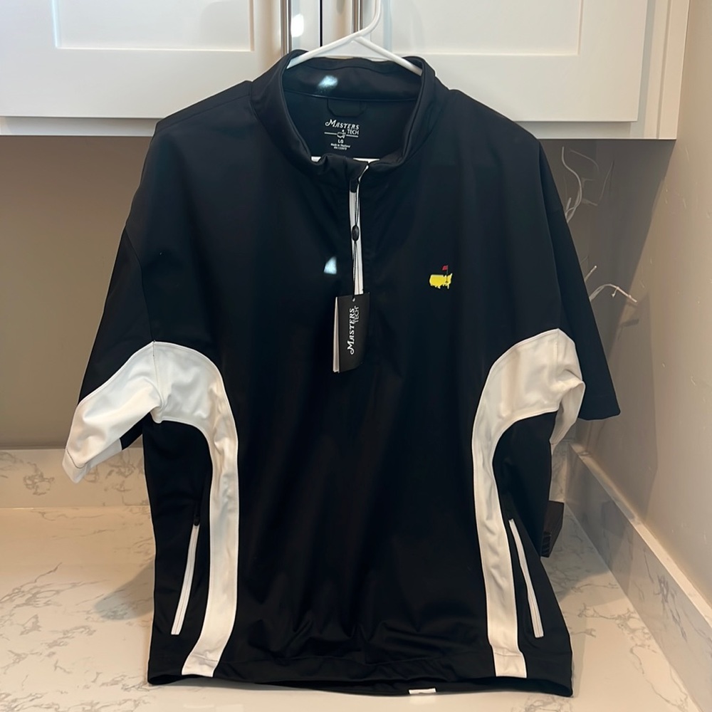 Masters tech shirt sleeve pullover with zipper